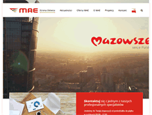 Tablet Screenshot of mae.com.pl